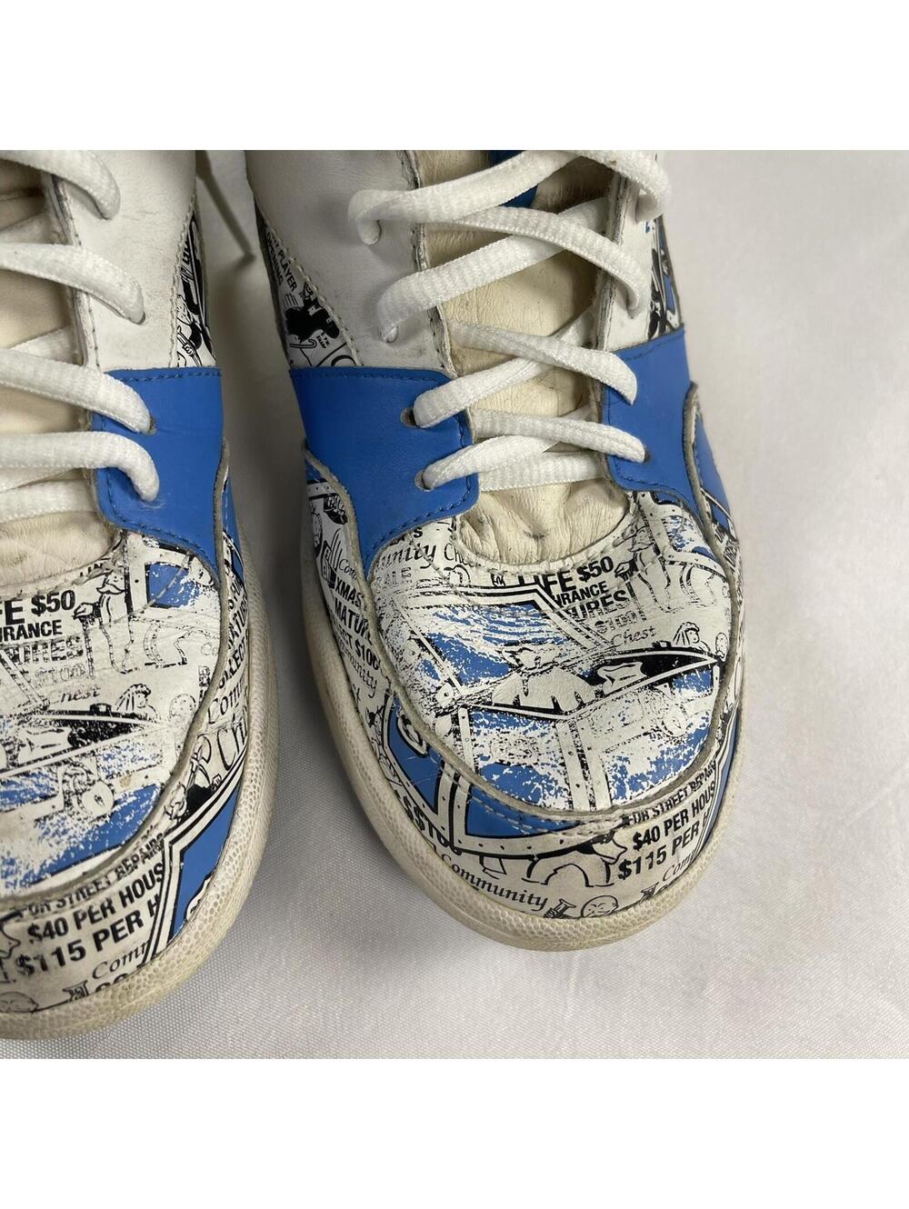 Reebok Monopoly Sneakers Women's 9 High Top Shoes Blue Yellow RARE  Limited Ed - Picture 6 of 15